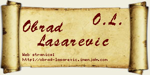 Obrad Lašarević vizit kartica